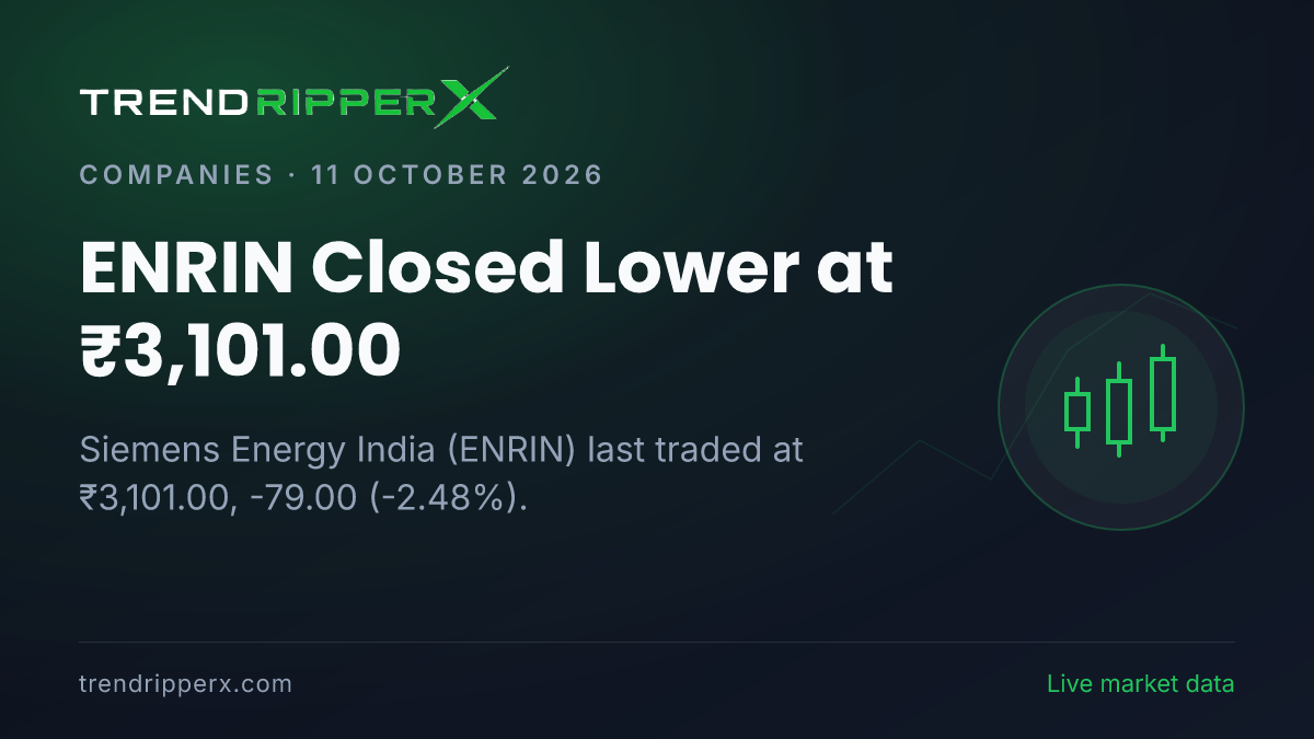 ENRIN Closed Lower at ₹3,101.00: Inside the Brokerage Call Story Moving Siemens Energy India Shares