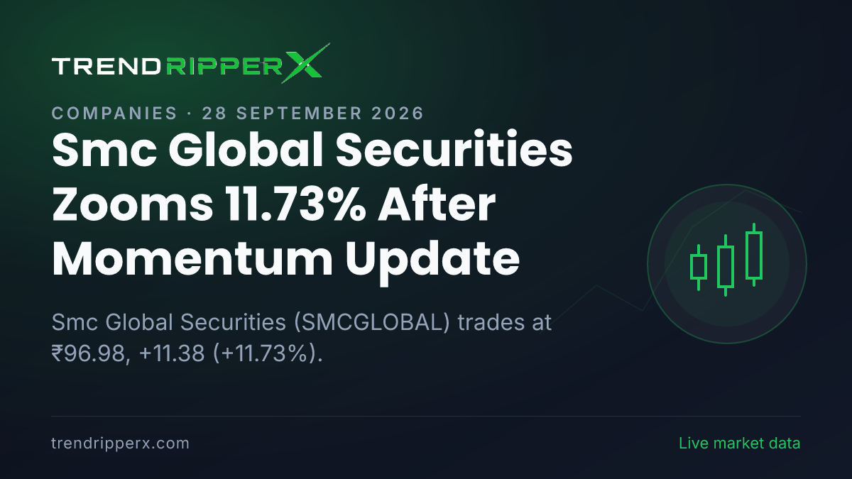 Smc Global Securities Zooms 11.73% After Momentum Update — Levels, Volumes and the Follow-Up to Track