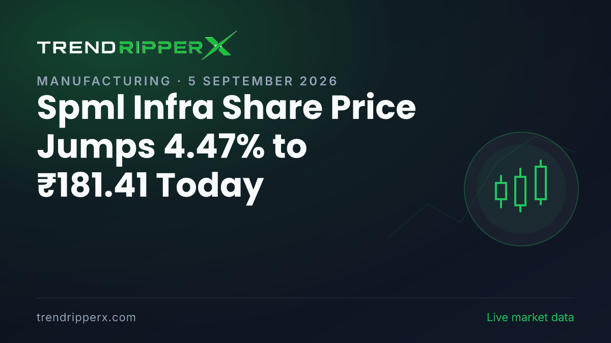 Spml Infra Share Price Jumps 4.47% to ₹181.41 Today — Volumes, 52-Week Range and What to Watch Next