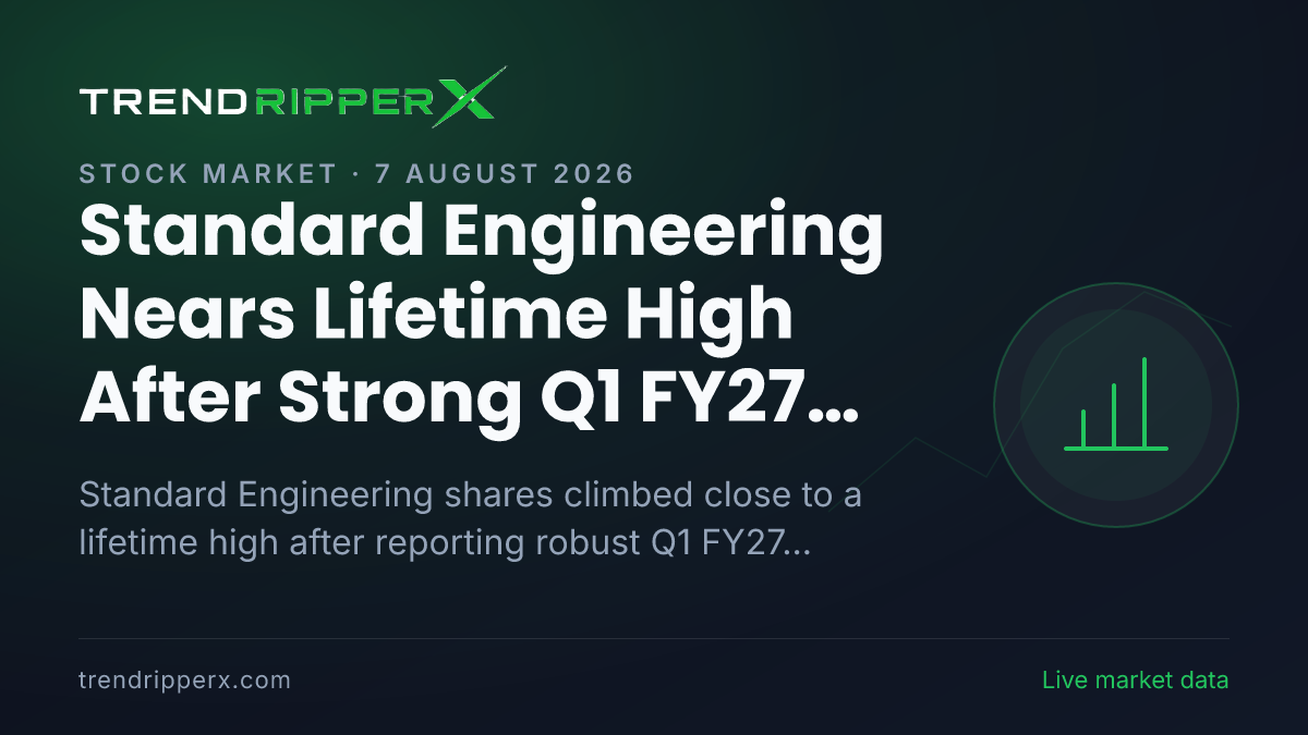Standard Engineering Nears Lifetime High After Strong Q1 FY27 Results