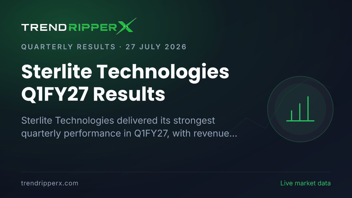 Sterlite Technologies Q1FY27 Results: Record Profit Driven by AI Infrastructure Demand