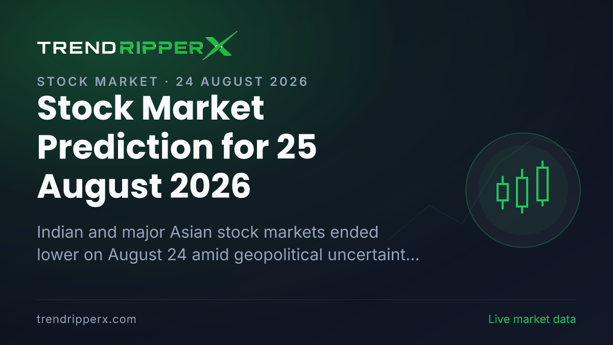 Stock Market Prediction for 25 August 2026: Key Nifty, Sensex, Bank Nifty, Nikkei and KOSPI Levels to Watch