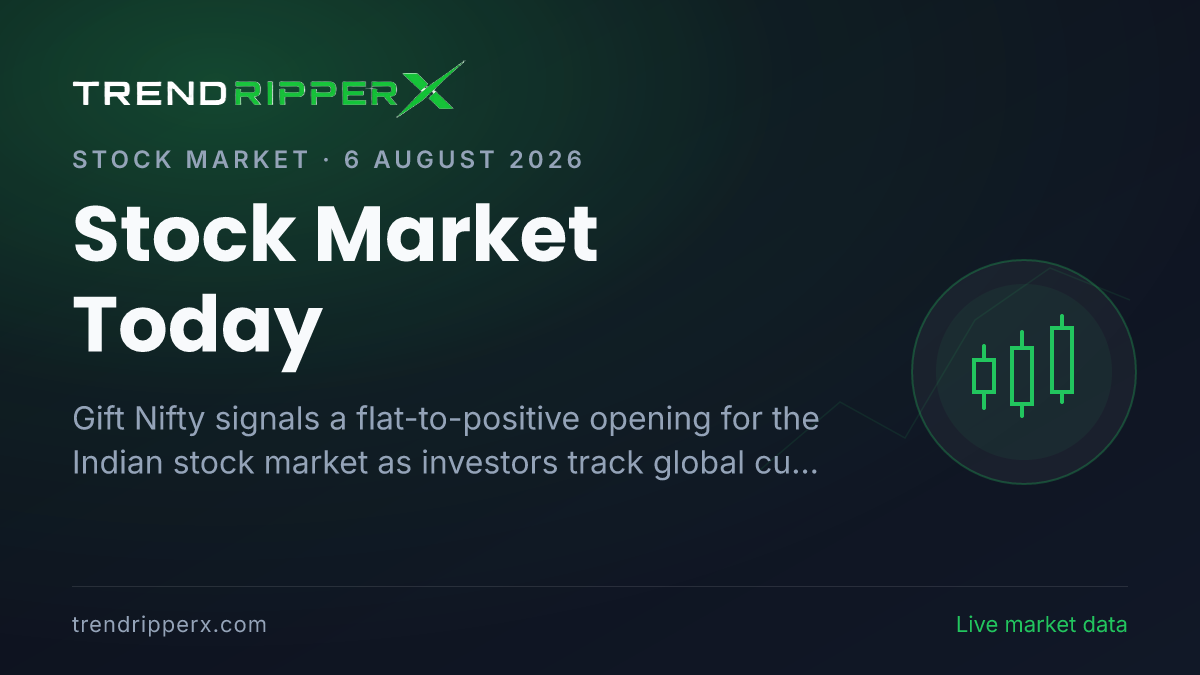 Stock Market Today: 7 Key Global Cues Driving Sensex & Nifty on August 6