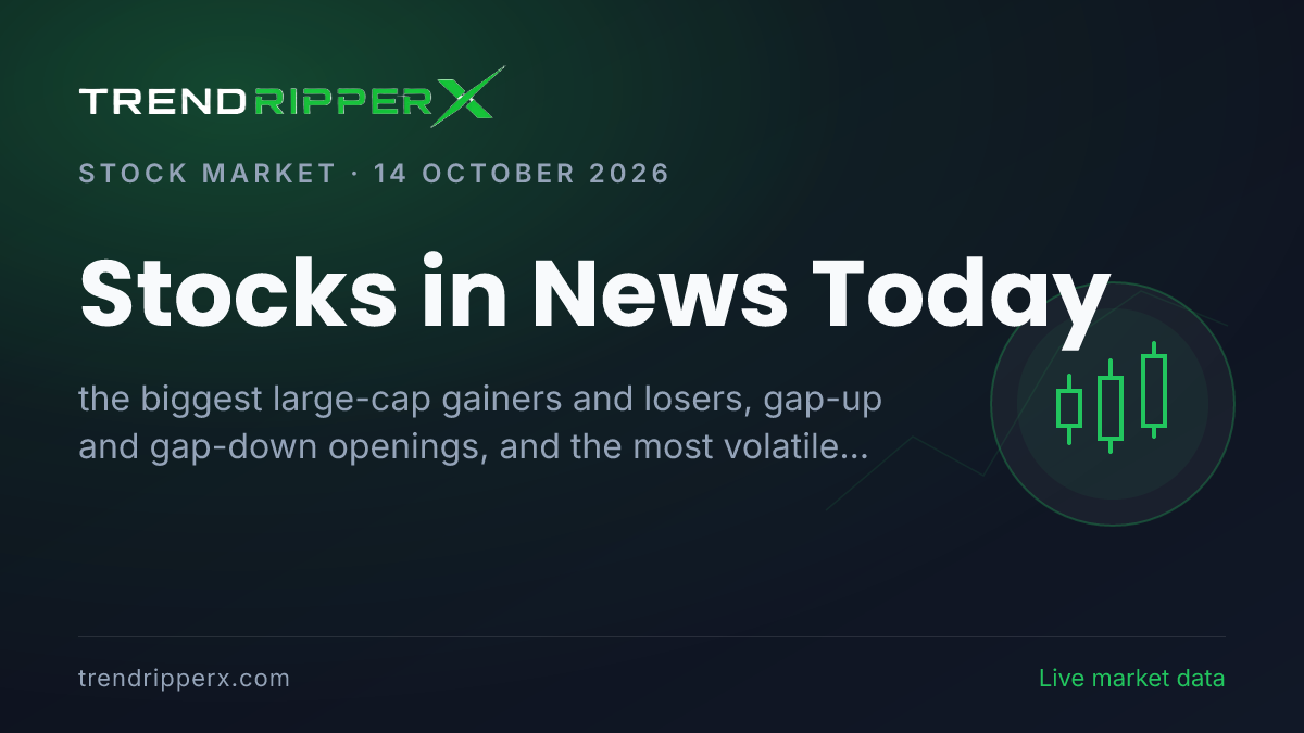 Stocks in News Today (14 October 2026): INFOSYS LIMITED +2.88%, Gap Ups, Gap Downs and Volatile Counters