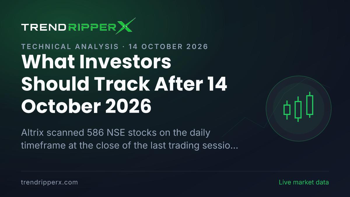What Investors Should Track After 14 October 2026: 15 NSE Stocks Holding An Uptrend With Constructive Altrix Readings