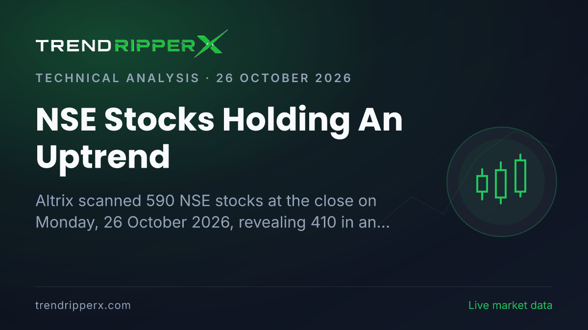 NSE Stocks Holding An Uptrend: 15 Names Lead as 69% of Market Holds Gains