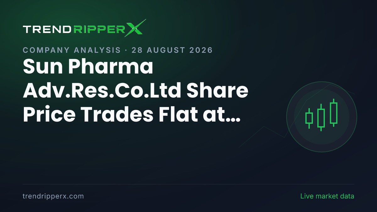 Sun Pharma Adv.Res.Co.Ltd Share Price Trades Flat at ₹195.66 — Here Is What Is Driving SPARC Today