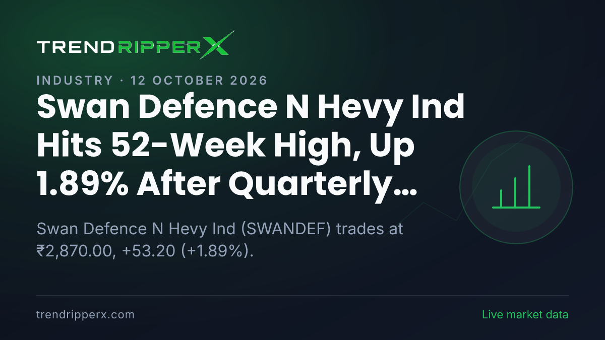Swan Defence N Hevy Ind Hits 52-Week High, Up 1.89% After Quarterly Results Update — Levels, Volumes and the Follow-Up to Track