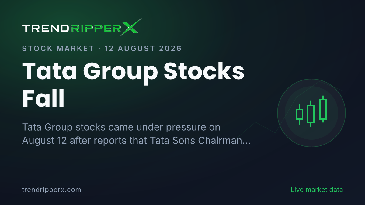 Tata Group Stocks Fall: TCS, Tata Motors, Tata Steel, Titan Decline After N. Chandrasekaran Resignation Report