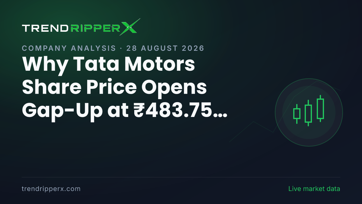 Why Tata Motors Share Price Opens Gap-Up at ₹483.75 Today — Levels, Volumes and the Headlines