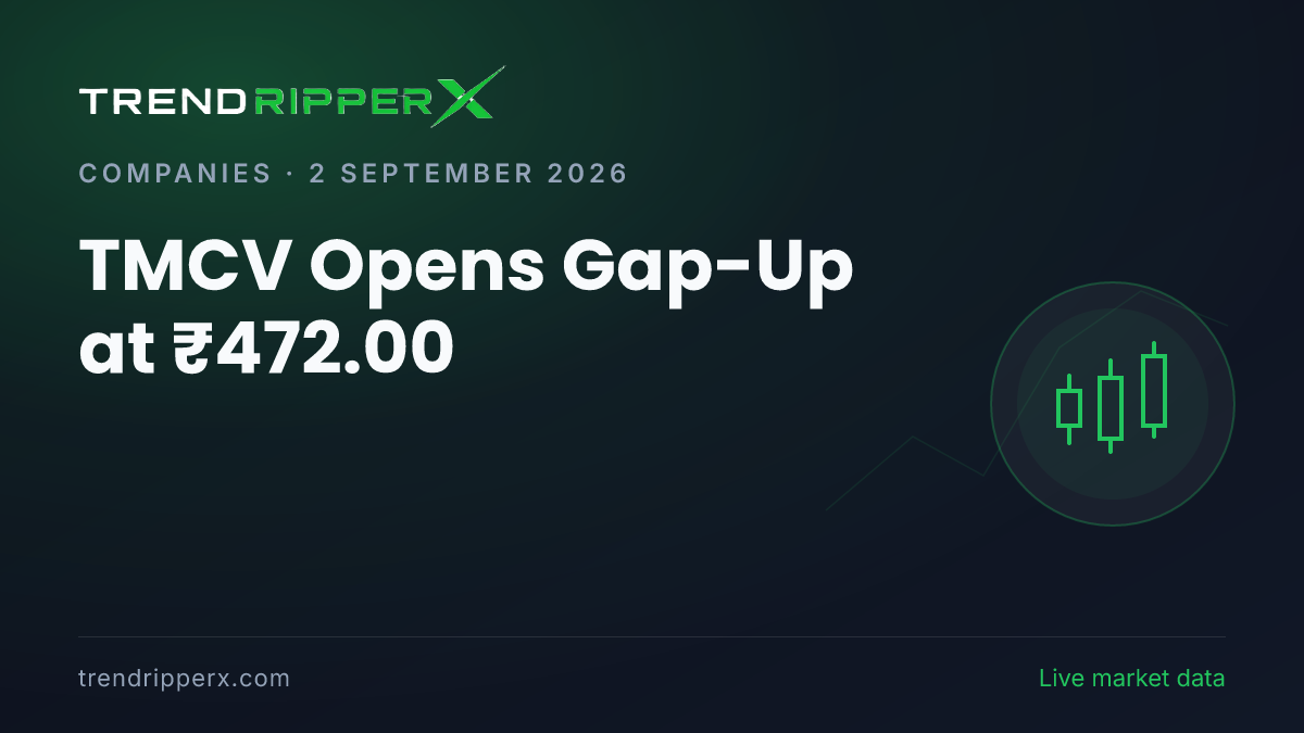 TMCV Opens Gap-Up at ₹472.00: Inside the M&A Story Moving Tata Motors Shares