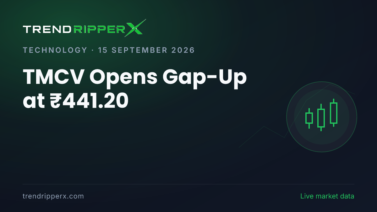 TMCV Opens Gap-Up at ₹441.20: Inside the Momentum Story Moving Tata Motors Shares