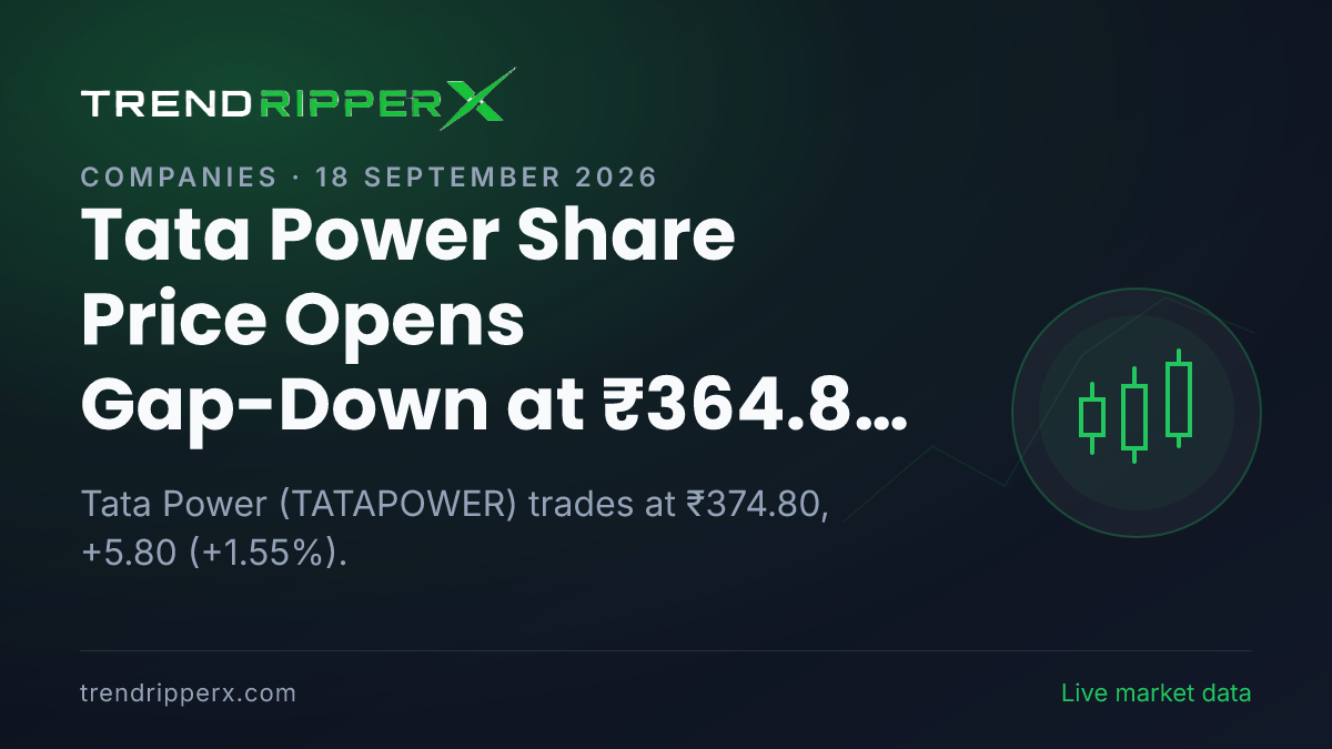Tata Power Share Price Opens Gap-Down at ₹364.80 on Brokerage Call News — What It Means for Investors