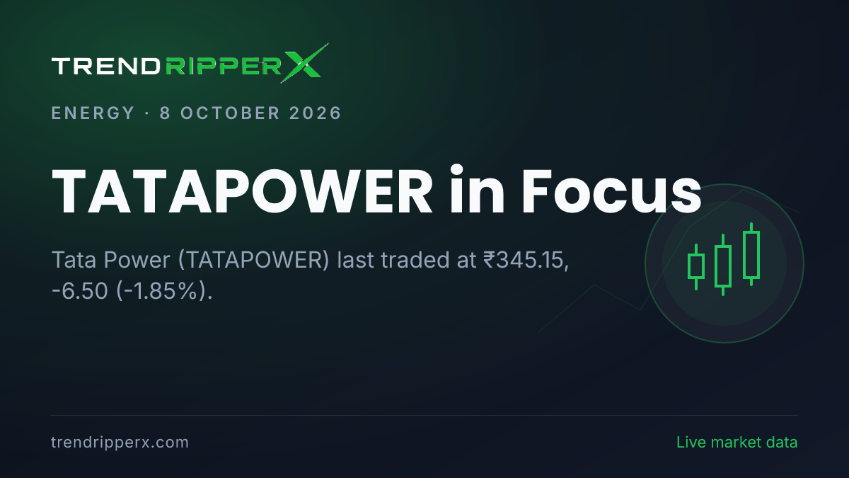 TATAPOWER in Focus: Tata Power Share Price Slipped to 52-Week Low on Rising Newsflow