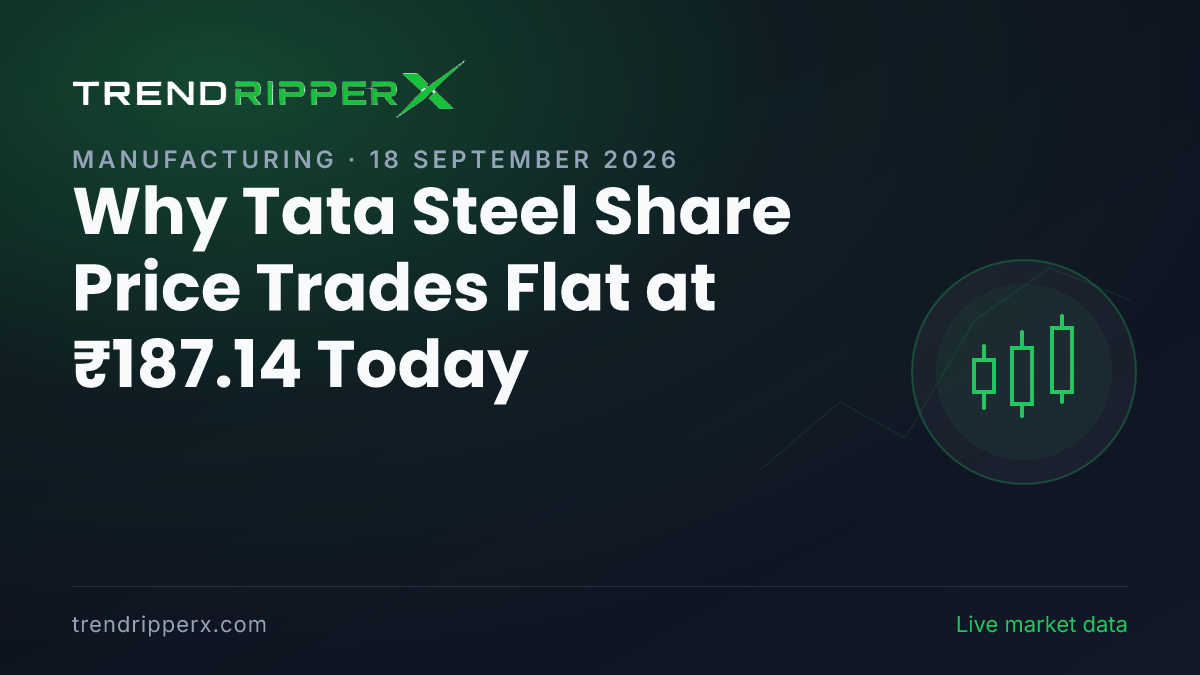 Why Tata Steel Share Price Trades Flat at ₹187.14 Today: the Brokerage Call Trigger, Explained