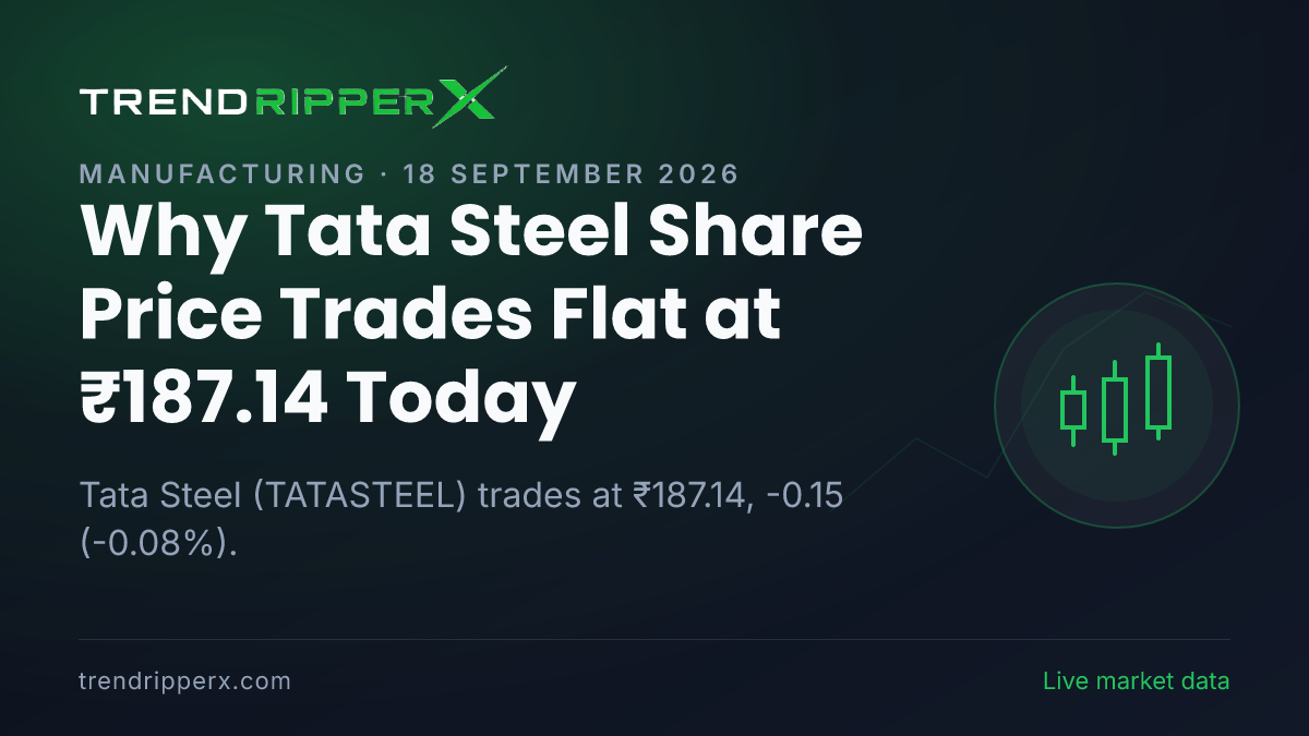 Why Tata Steel Share Price Trades Flat at ₹187.14 Today: the Brokerage Call Trigger, Explained