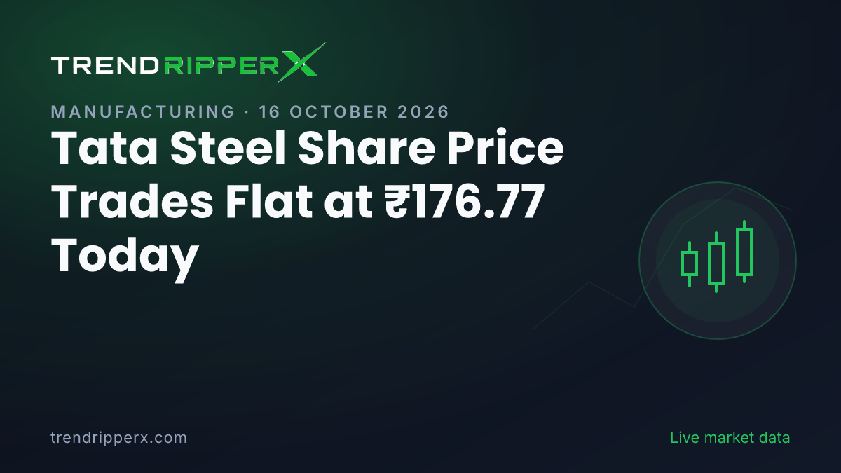 Tata Steel Share Price Trades Flat at ₹176.77 Today — Volumes, 52-Week Range and What to Watch Next
