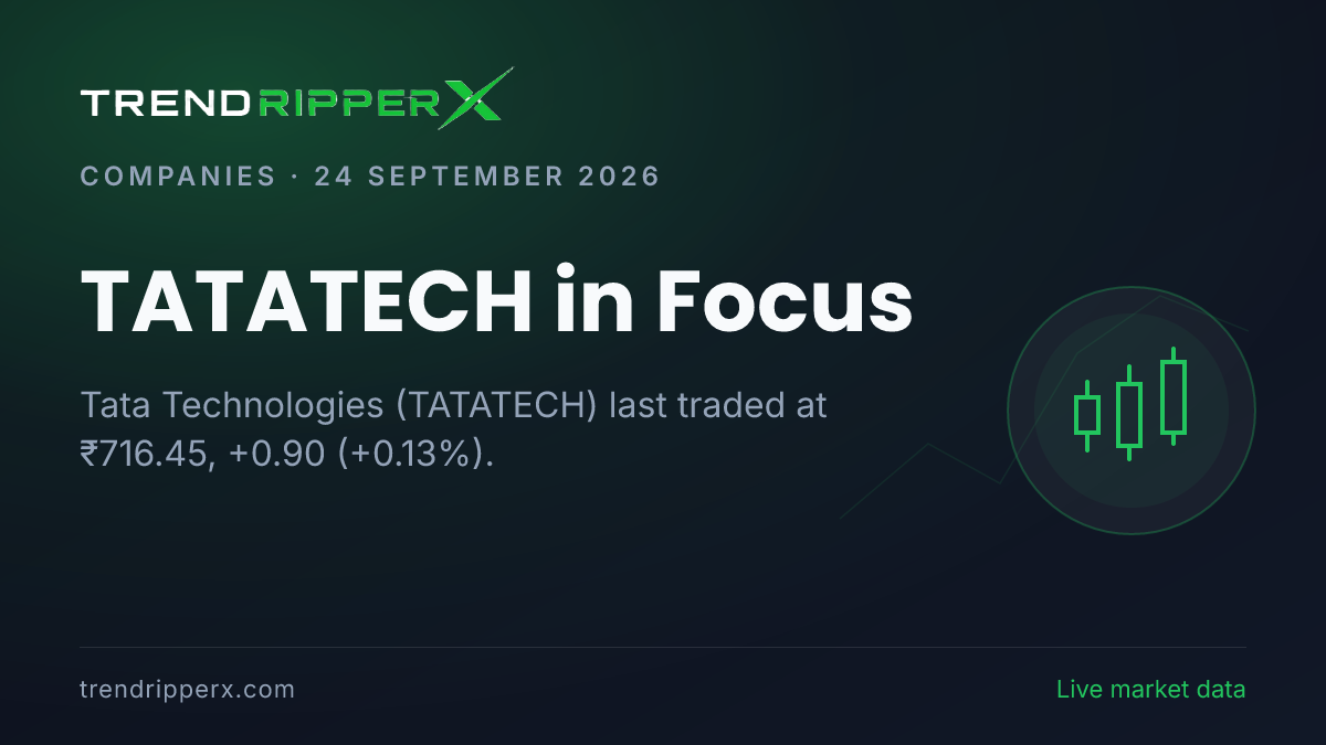 TATATECH in Focus: Tata Technologies Share Price Traded Flat at ₹716.45 on Rising Newsflow