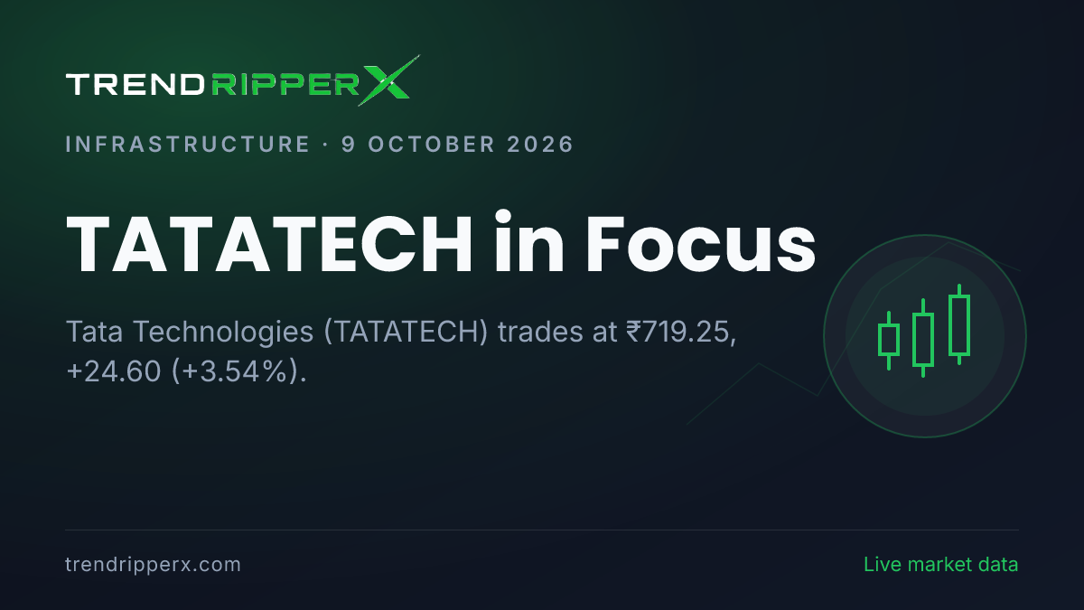 TATATECH in Focus: Tata Technologies Share Price Jumps 3.54% to ₹719.25 on Rising Newsflow