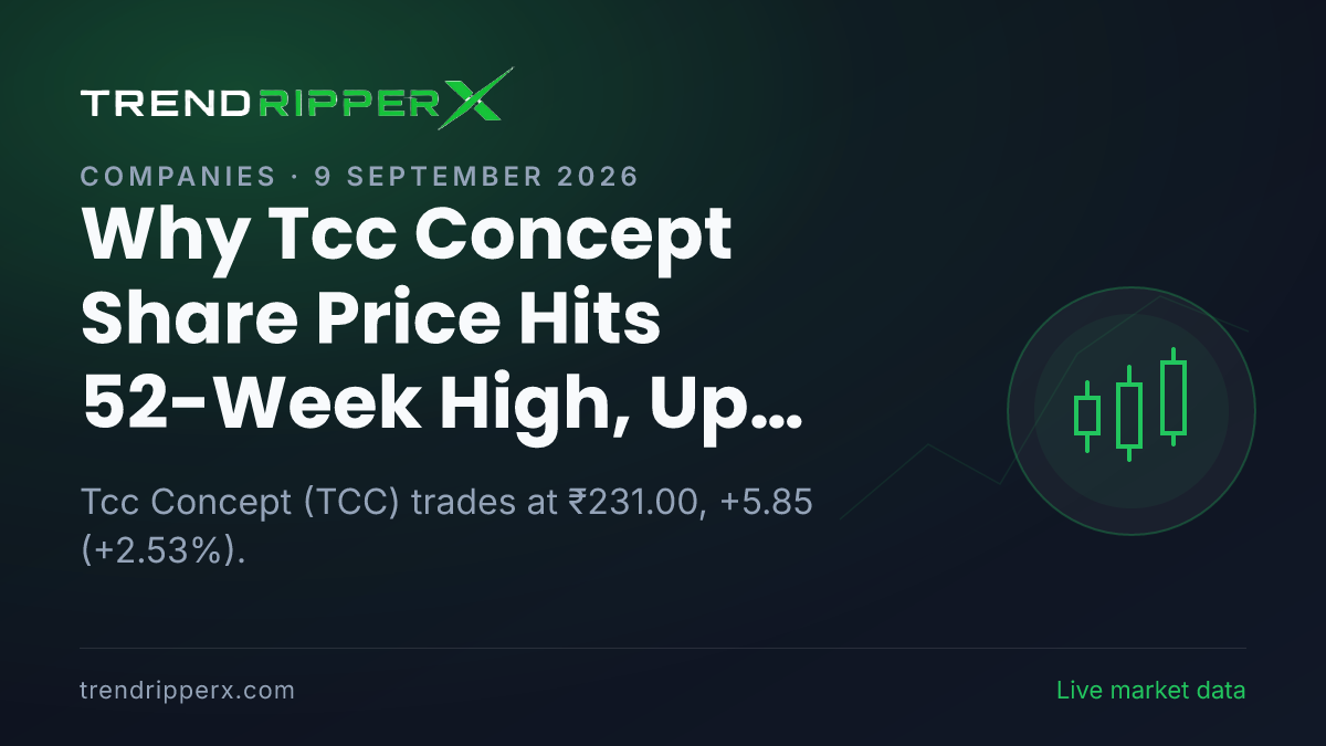 Why Tcc Concept Share Price Hits 52-Week High, Up 2.53% Today: the Momentum Trigger, Explained