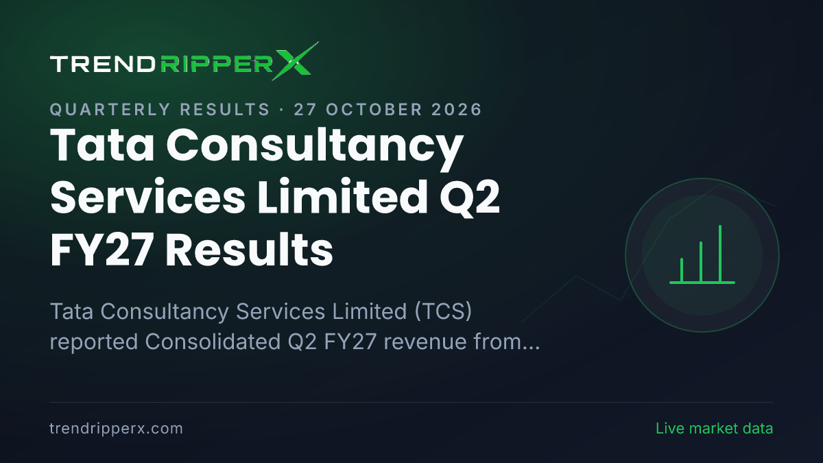 Tata Consultancy Services Limited Q2 FY27 Results: Net Profit ₹13,934 cr, Revenue from operations ₹73,188 cr