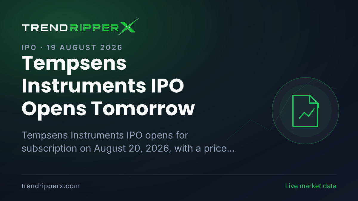 Tempsens Instruments IPO Opens Tomorrow: GMP, Price Band and 10 Key Details