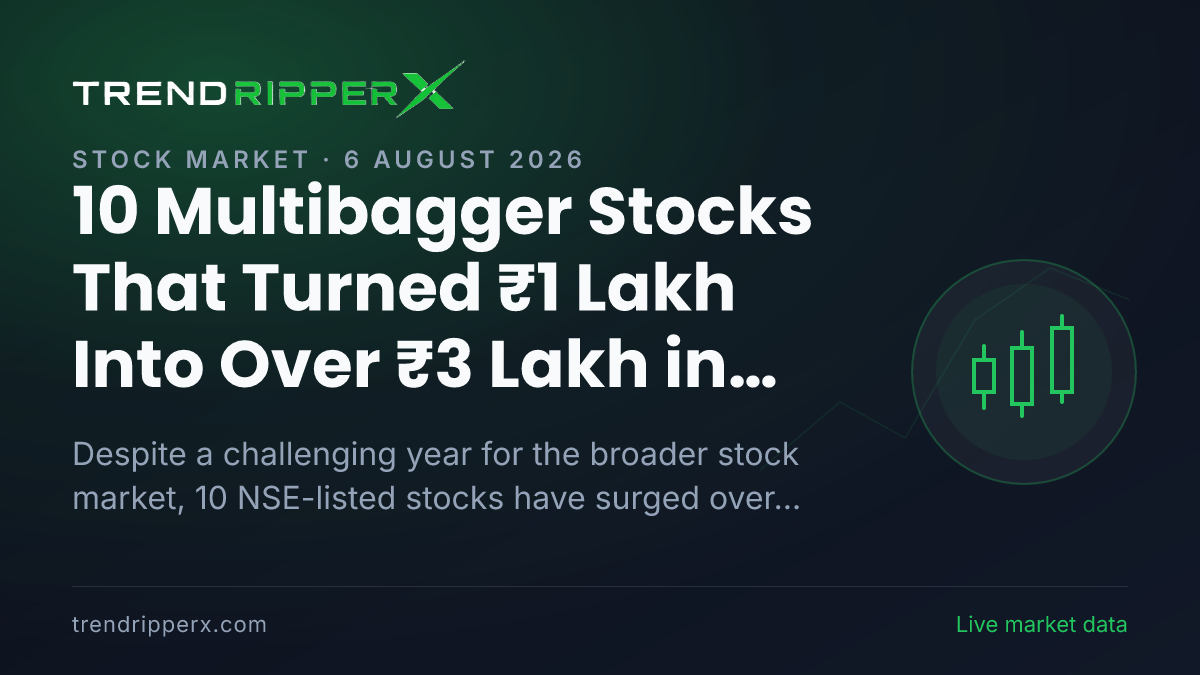 10 Multibagger Stocks That Turned ₹1 Lakh Into Over ₹3 Lakh in 2026