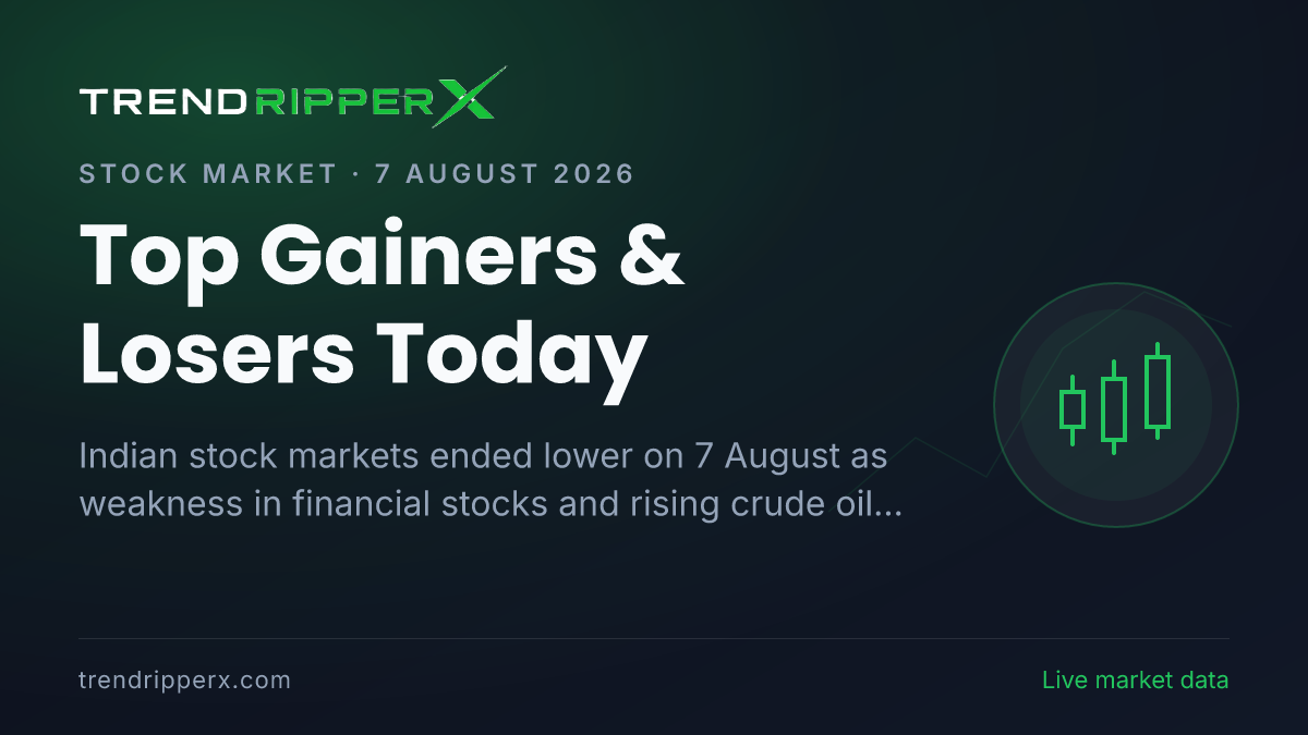 Top Gainers & Losers Today: Siemens Energy, Tata Technologies Shine While Bajaj Finance, Trent Decline