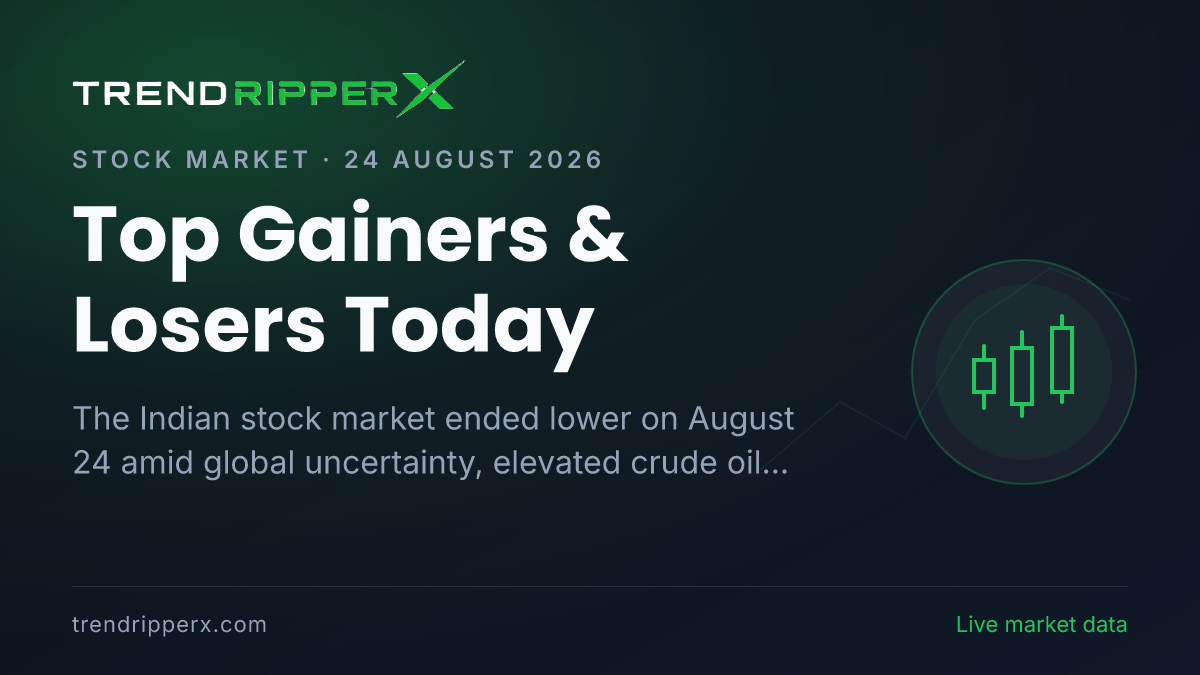 Top Gainers & Losers Today: BLS International, Balrampur Chini, HAL and Bank of Baroda Among Major Decliners