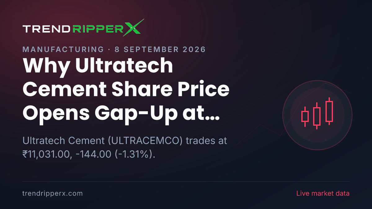 Why Ultratech Cement Share Price Opens Gap-Up at ₹11,175.00 Today: the Regulatory Trigger, Explained