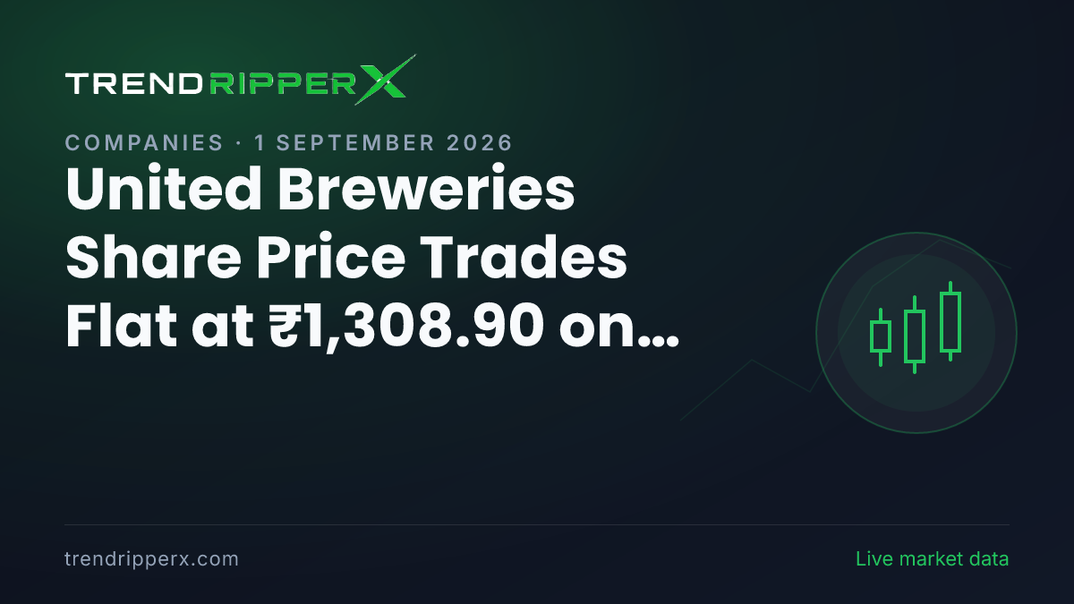 UBL in Focus: United Breweries Share Price Trades Flat at ₹1,308.90 on Rising Newsflow
