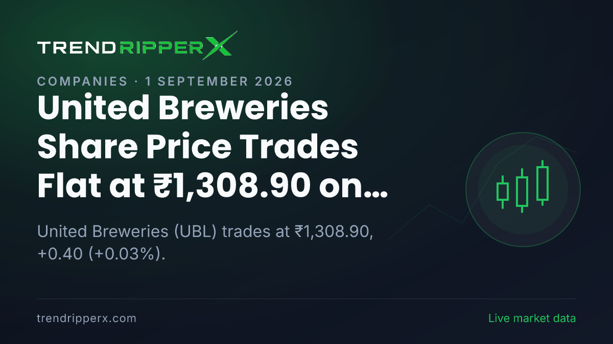 UBL in Focus: United Breweries Share Price Trades Flat at ₹1,308.90 on Rising Newsflow