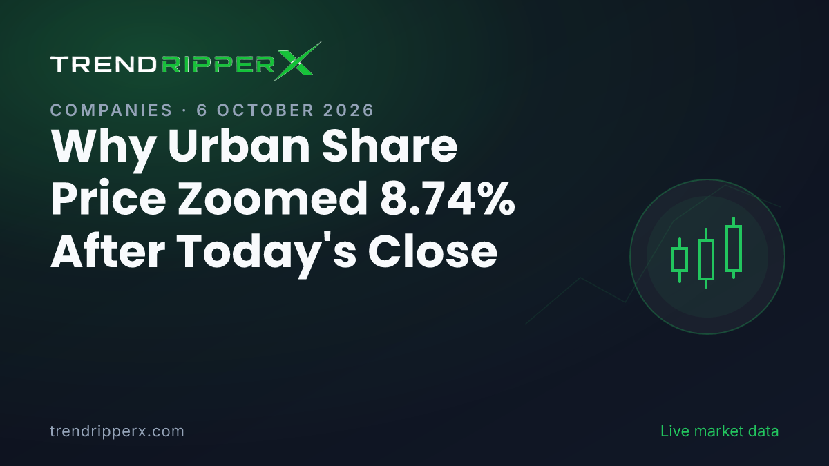 Why Urban Share Price Zoomed 8.74% After Today's Close: the Momentum Trigger, Explained
