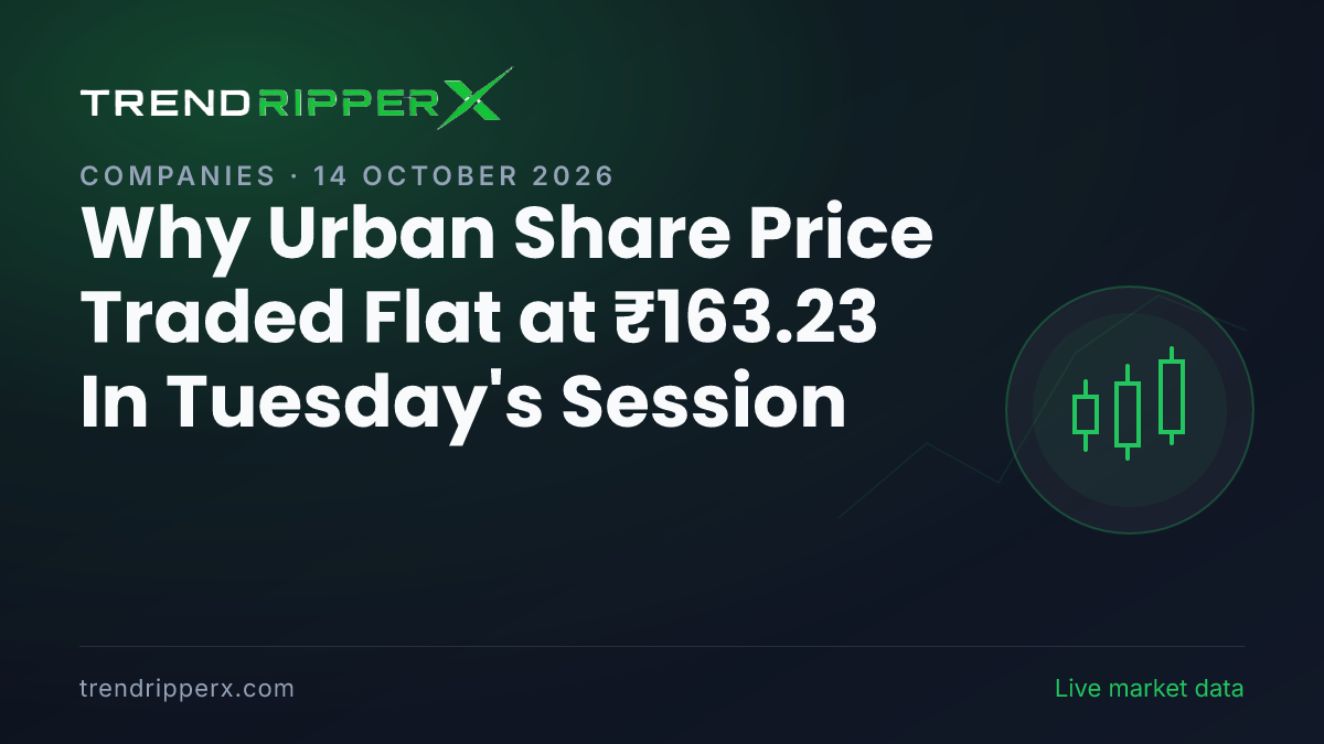 Why Urban Share Price Traded Flat at ₹163.23 In Tuesday's Session: the Fundraise Trigger, Explained