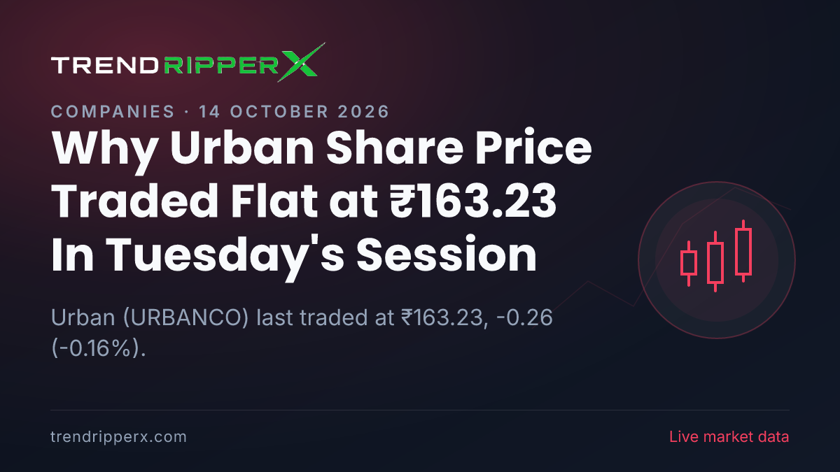 Why Urban Share Price Traded Flat at ₹163.23 In Tuesday's Session: the Fundraise Trigger, Explained