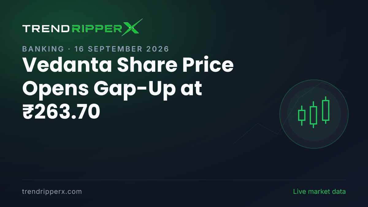 Vedanta Share Price Opens Gap-Up at ₹263.70: What Is Driving VEDL Today, and the Levels That Matter