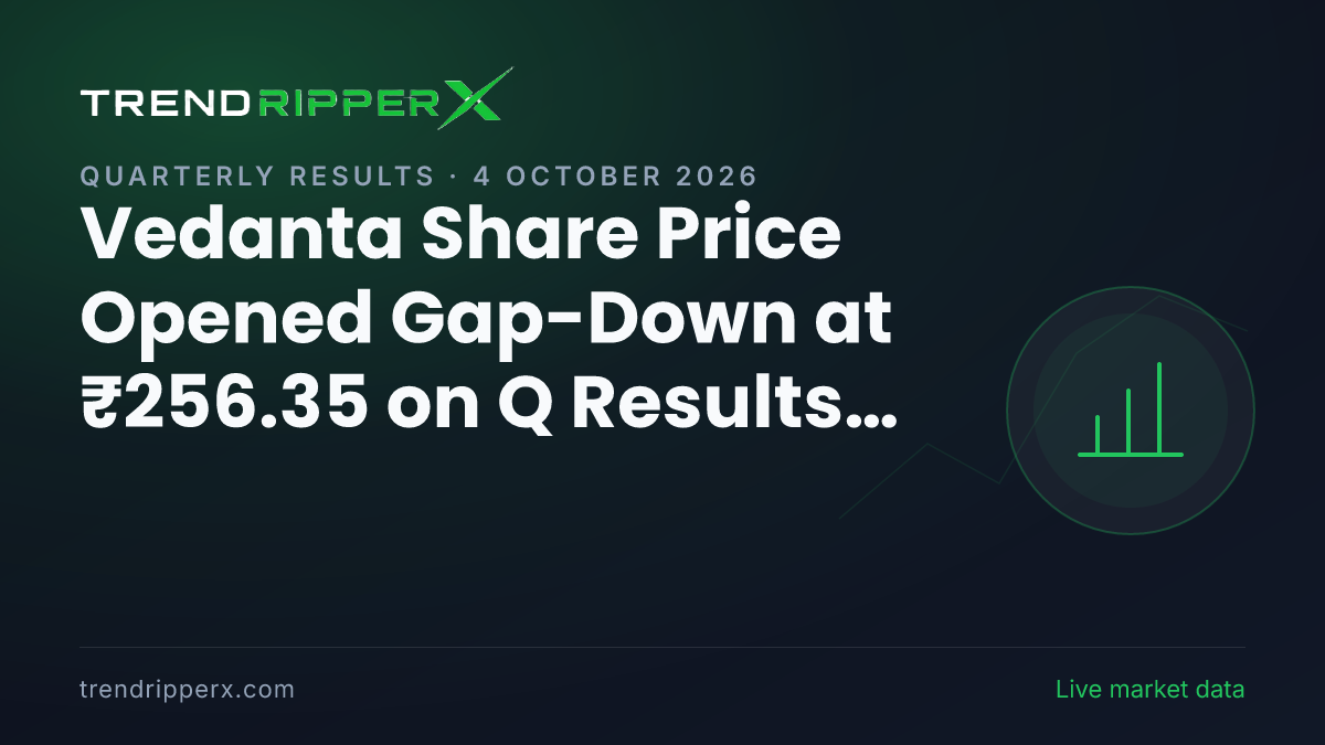 Vedanta Share Price Opened Gap-Down at ₹256.35 on Q Results News — What It Means for Investors