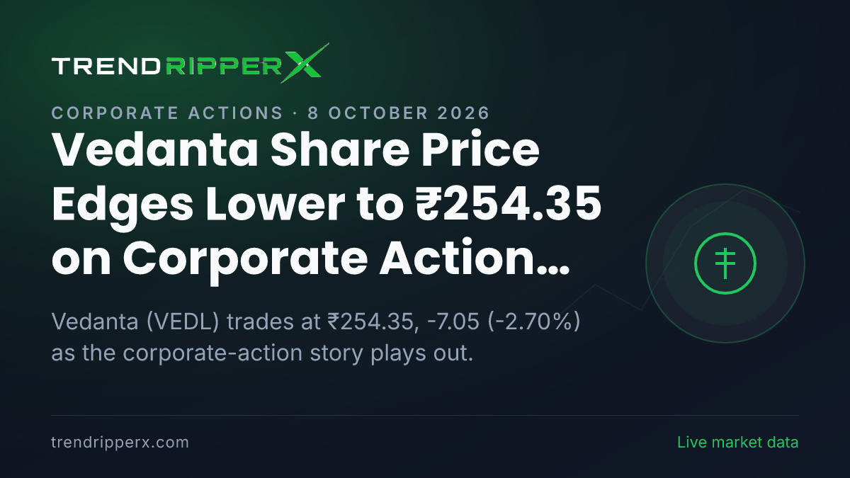 Vedanta Share Price Edges Lower to ₹254.35 on Corporate Action News — What It Means for Investors