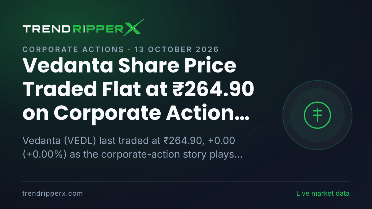 Vedanta Share Price Traded Flat at ₹264.90 on Corporate Action News — What It Means for Investors