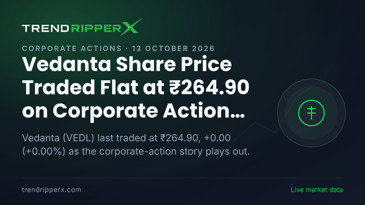 Vedanta Share Price Traded Flat at ₹264.90 on Corporate Action News — What It Means for Investors