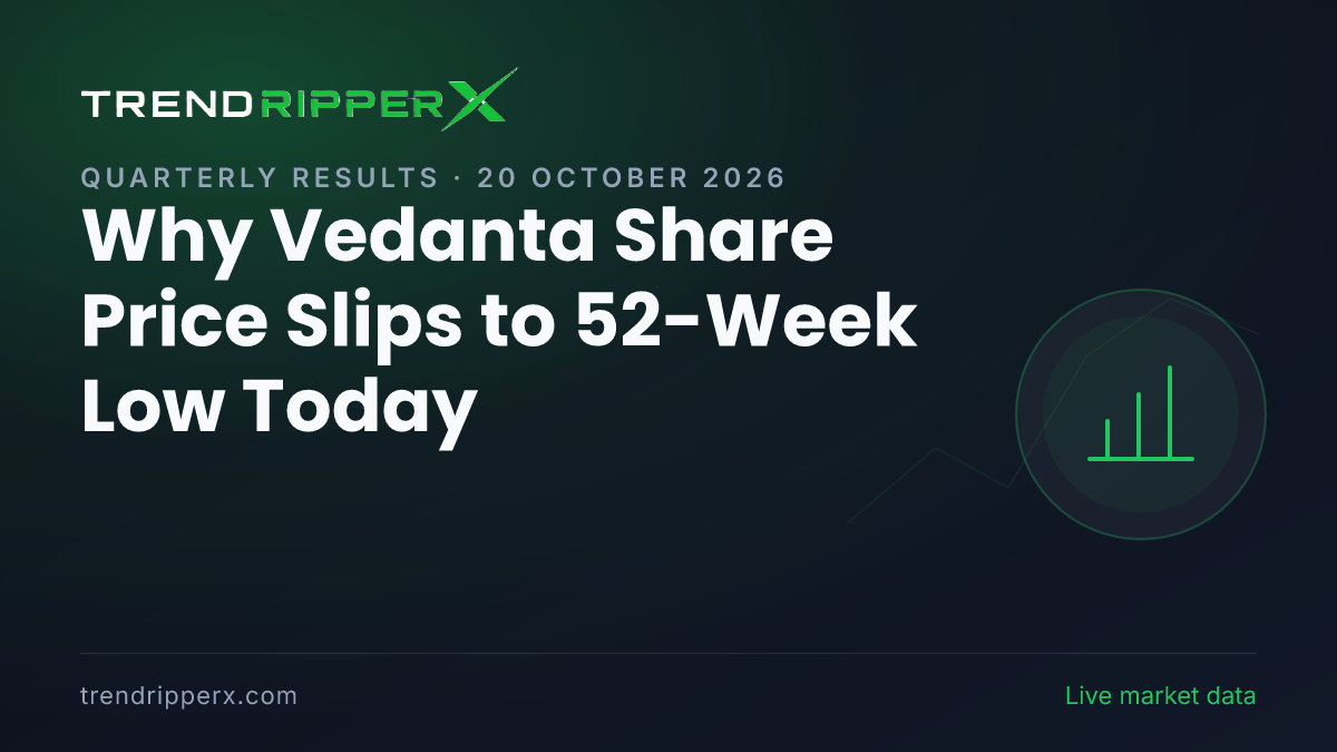 Why Vedanta Share Price Slips to 52-Week Low Today: the Quarterly Results Trigger, Explained