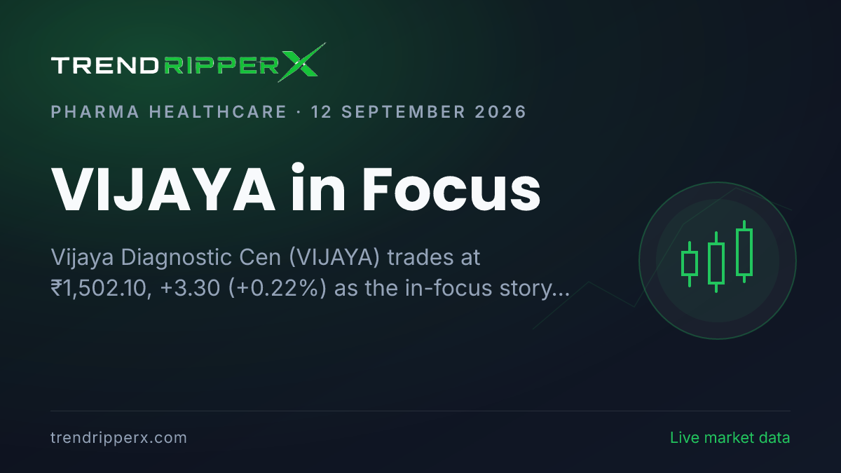 VIJAYA in Focus: Vijaya Diagnostic Cen Share Price Trades Flat at ₹1,502.10 on Rising Newsflow