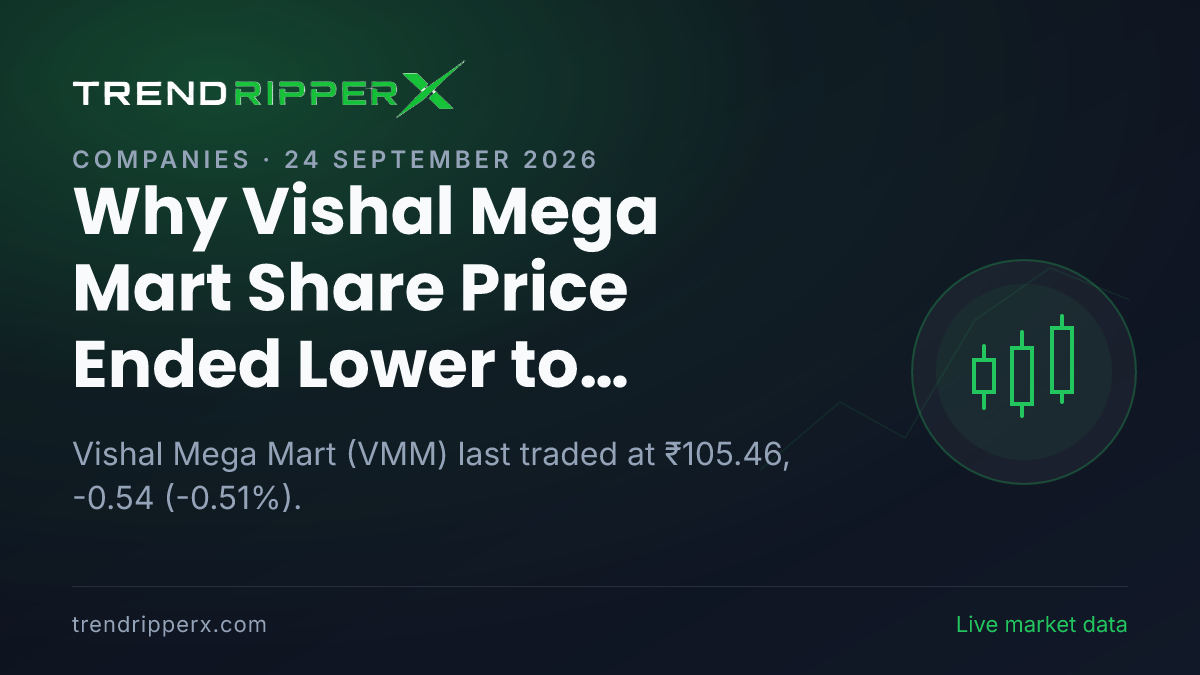 Why Vishal Mega Mart Share Price Ended Lower to ₹105.46 After Today's Close: the Brokerage Call Trigger, Explained