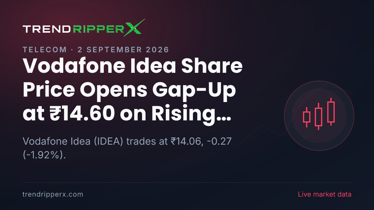 IDEA in Focus: Vodafone Idea Share Price Opens Gap-Up at ₹14.60 on Rising Newsflow