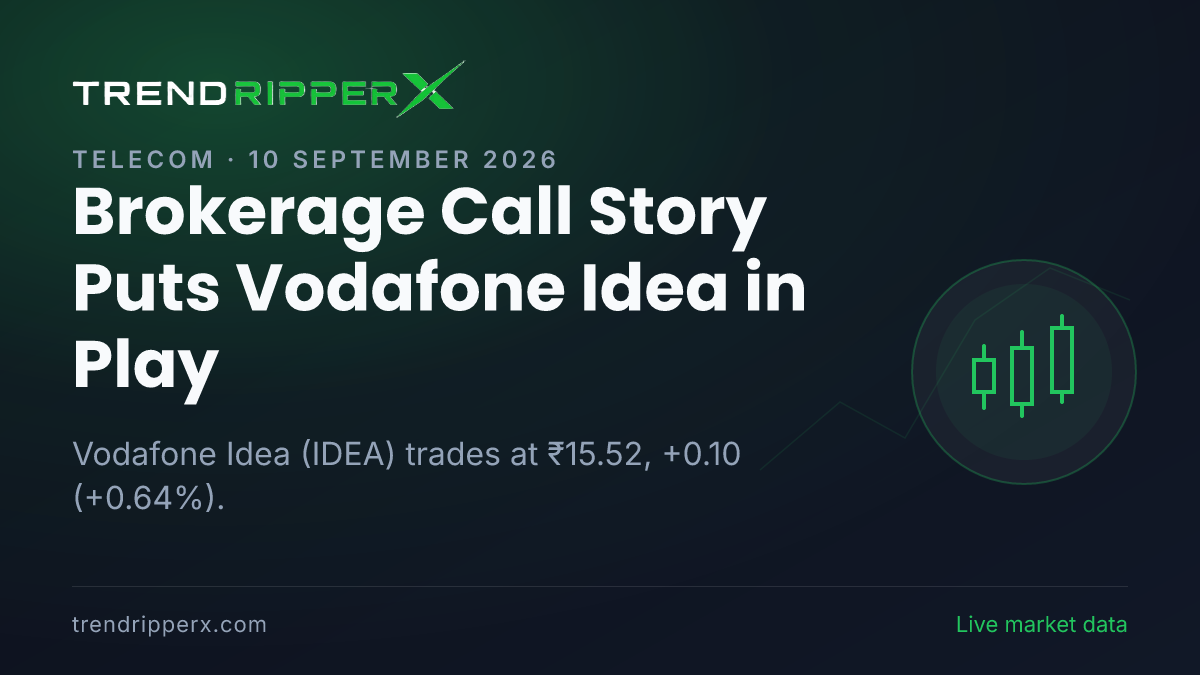 Brokerage Call Story Puts Vodafone Idea in Play: Share Price Hits 52-Week High, Up 0.64%, and Here Is the Arithmetic