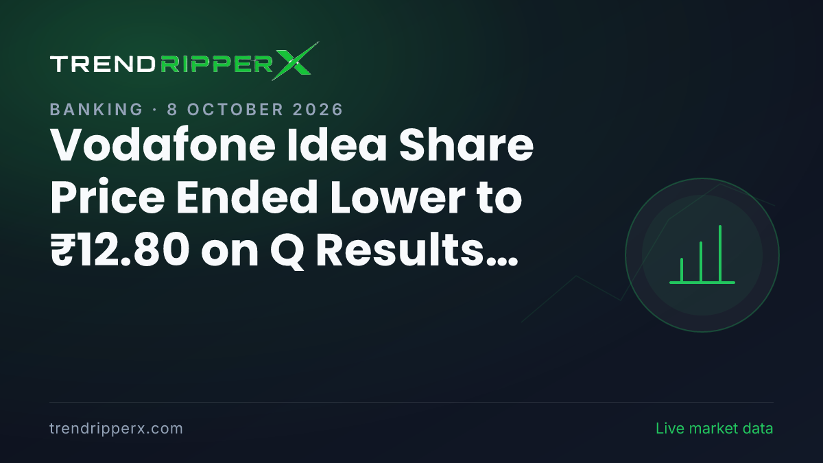 Vodafone Idea Share Price Ended Lower to ₹12.80 on Q Results News — What It Means for Investors