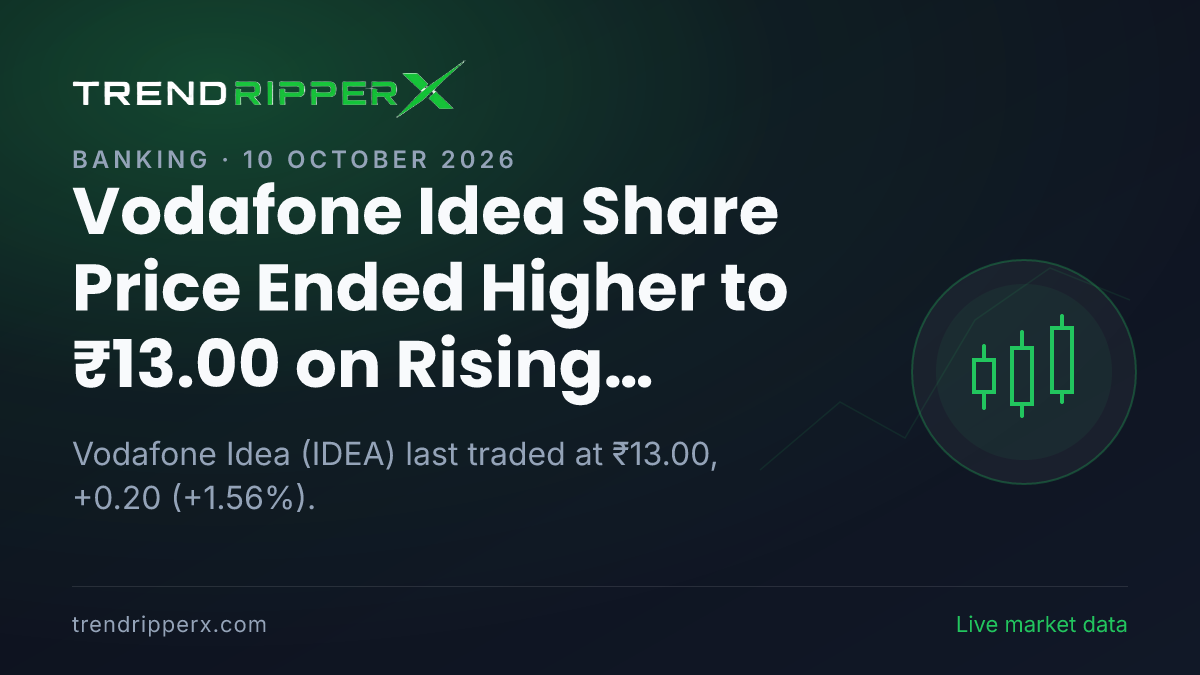 IDEA in Focus: Vodafone Idea Share Price Ended Higher to ₹13.00 on Rising Newsflow