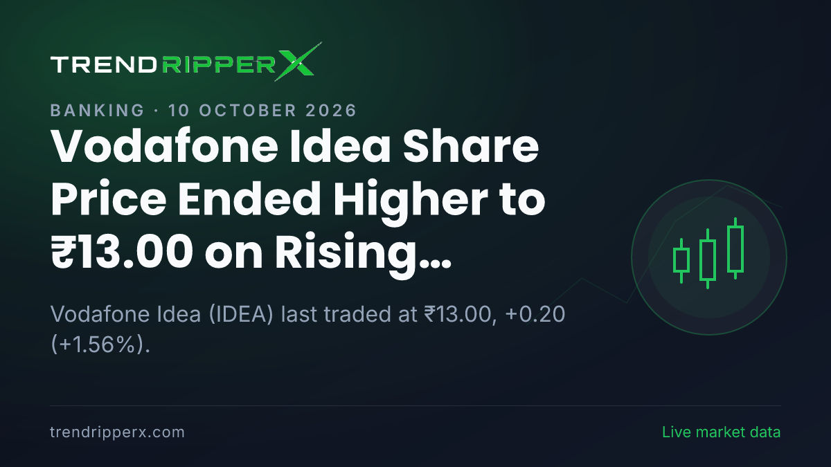 IDEA in Focus: Vodafone Idea Share Price Ended Higher to ₹13.00 on Rising Newsflow