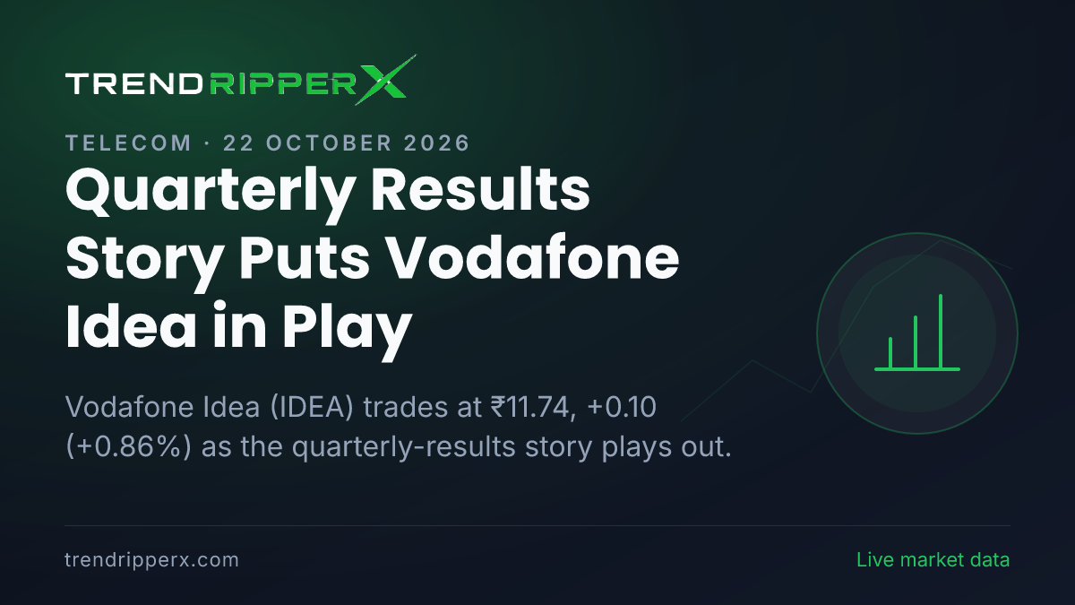 Quarterly Results Story Puts Vodafone Idea in Play: Share Price Edges Up to ₹11.74, and Here Is the Arithmetic