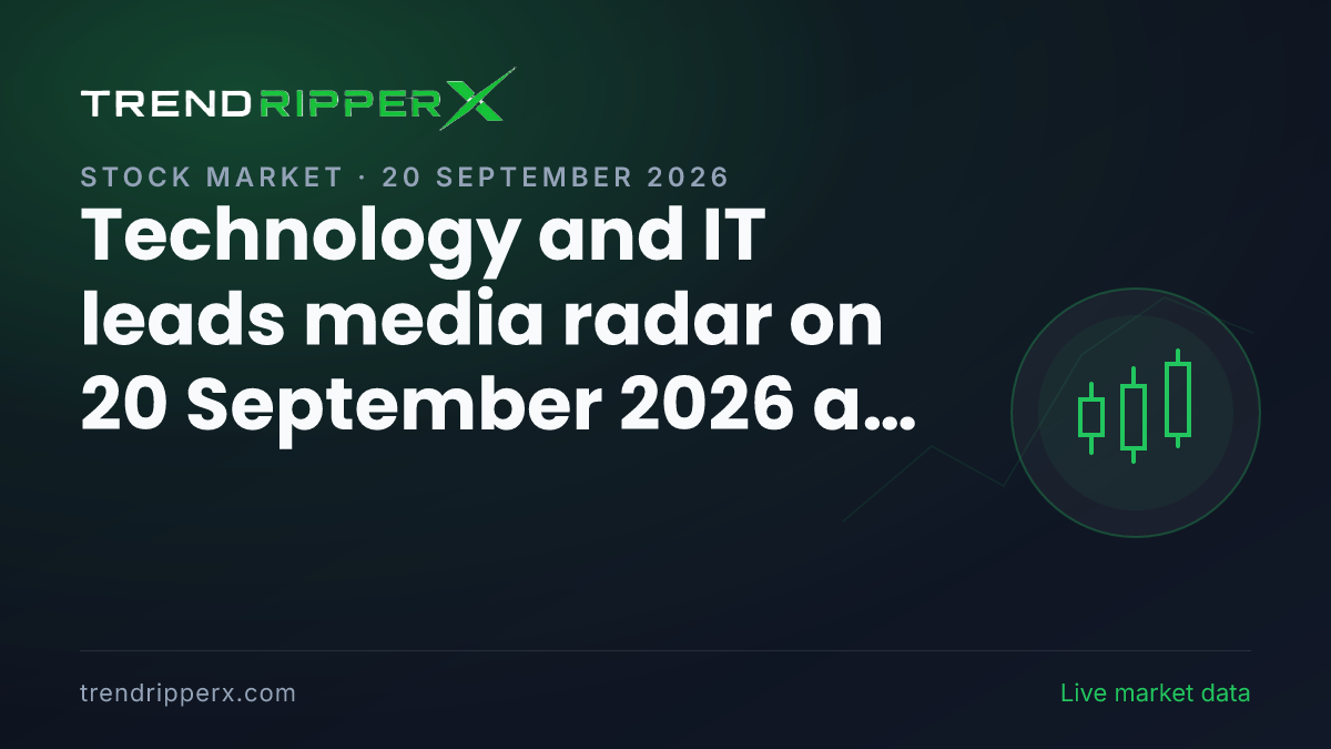 Technology and IT leads media radar on 20 September 2026 as insurance follows